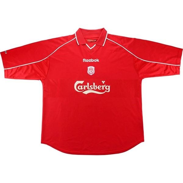 Tailandia Camiseta Liverpool 1ª Kit Retro 2000 2002 Rojo